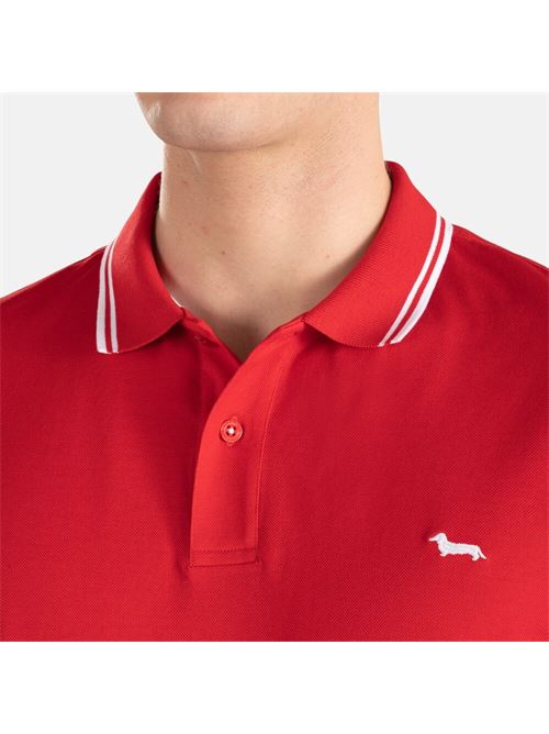 POLO CON RIGHI CONTRASTO   MM HARMONT & BLAINE | LNJ010021148/501